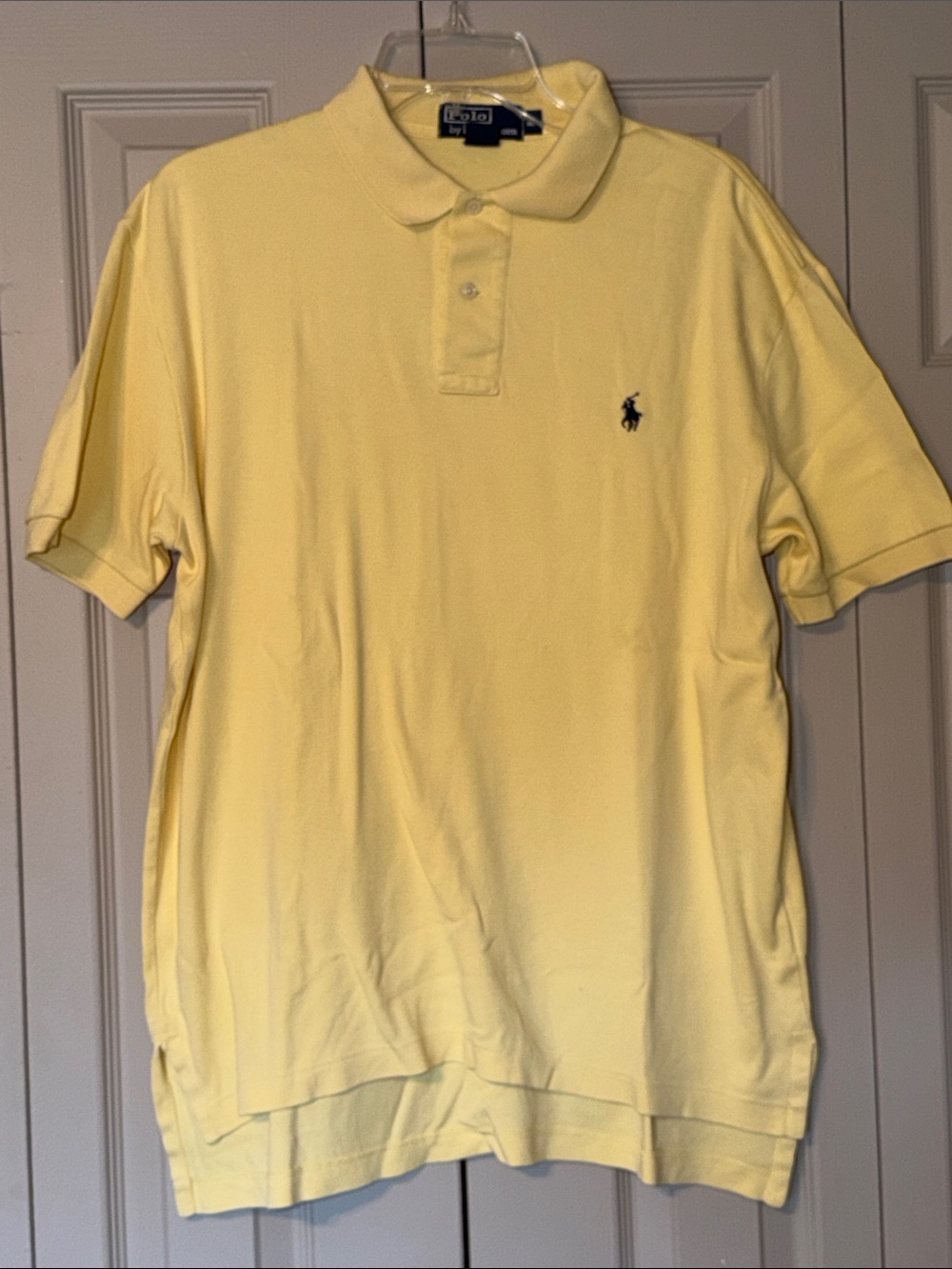 Polo Ralph Lauren Classic Fit Yellow Cotton Short Sleeve Polo Shirt Men's Medium